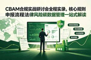 （19235期）CBAM合规实战研讨会全程实录，核心规则申报流程法律风险碳数据管理一站式解读