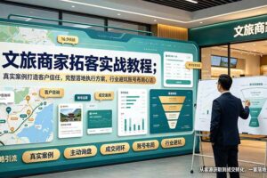 （19273期）文旅商家拓客实战教程；真实案例打造客户信任，完整落地执行方案，行业避坑账号布局心法