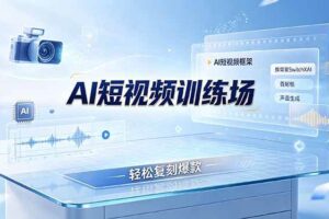 （19137期）老陈AI短视频训练场：AI短视频框架+换背景SwitchXAI+首尾帧+声音生成，轻松复刻爆款
