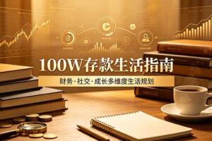 （19121期）付费文章：100W存款生活指南，如何从财务、社交、成长等维度规划自己的生活