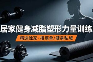 （19062期）抖音健身热门短视频教学：居家健身减脂塑形力量训练，精选独家，接商单或者健身私域