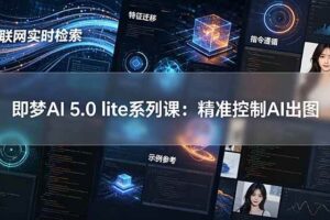 （18962期）即梦AI 5.0 lite实战课：联网实时检索+特征迁移+指令遵循+示例参考，精准控制AI出图