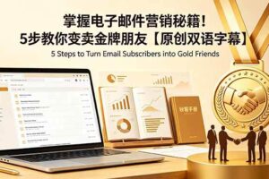 （18923期）掌握电子邮件营销秘籍！5步教你变卖金牌朋友【原创双语字幕】