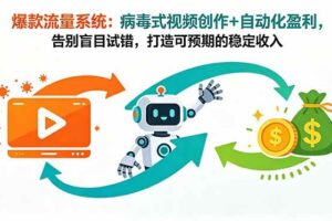 （18882期）爆款流量系统：病毒式视频创作+自动化盈利，告别盲目试错，打造可预期的稳定收入