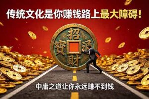 （18872期）付费文章：传统文化是你赚钱路上最大障碍！中庸之道让你永远赚不到钱