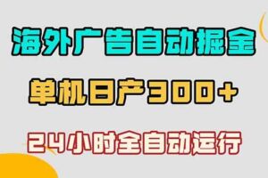 （18716期）海外广告自动掘金，单台电脑日产300+，小白可操作