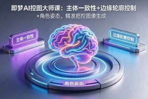 （18619期）即梦AI控图大师课：主体一致性+边缘轮廓控制+角色姿态，精准把控图像生成