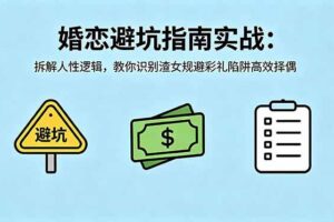 （18589期）付费文章：婚恋避坑指南实战：拆解人性逻辑，教你识别渣女规避彩礼陷阱高效择偶