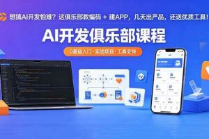 （18443期）想搞 AI 开发怕难？这俱乐部教编码 + 建 APP，几天出产品，还送优质工具【原创双语字幕】