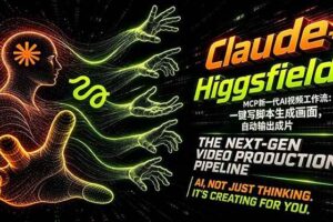 （18345期）Claude+Higgsfield MCP新一代AI视频工作流：一键写脚本生成画面，自动输出成片