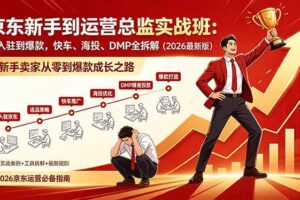 （18291期）京东新手到运营总监实战班：从入驻到爆款，快车、海投、DMP全拆解，2026最新版