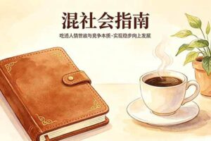 （18282期）付费文章：混社会指南，吃透人情世故与竞争本质，实现稳步向上发展